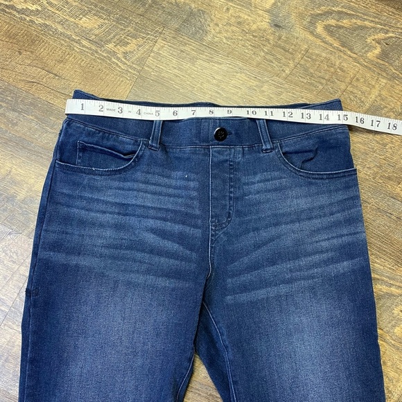 CLEARANCE Betabrand Crop Skinny Jeans Stretch Womens Small Dark Denim Ankle Zip - Picture 4 of 10